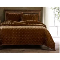 Youngmee Quilt in Copper Brown by HiEnd Accents