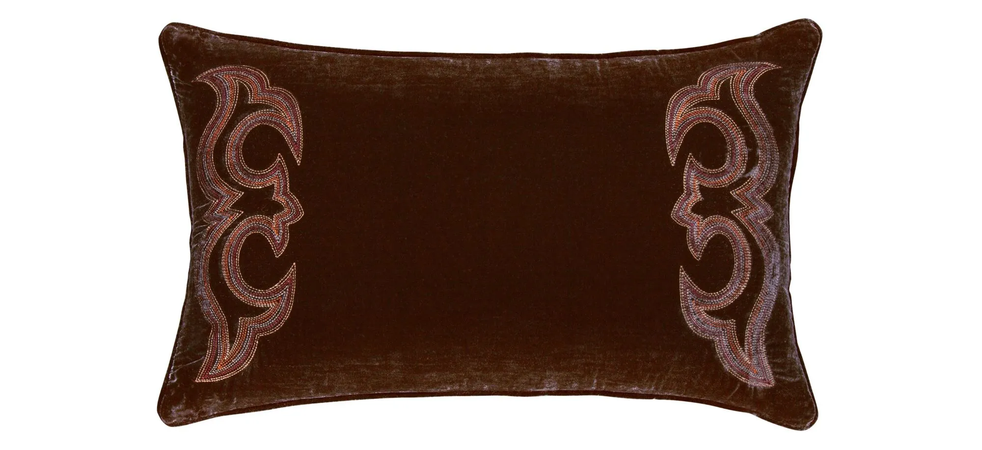 Trendsetter Lumbar Pillow in Copper Brown by HiEnd Accents