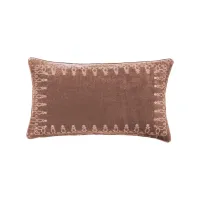 Zebediah Lumbar Pillow in Dusty Rose by HiEnd Accents