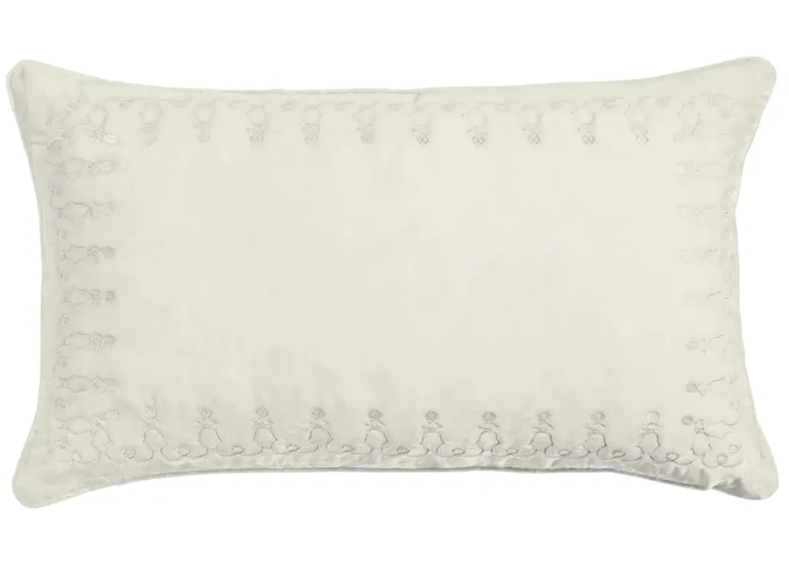 Zebediah Lumbar Pillow in Stone by HiEnd Accents