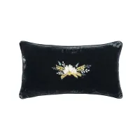 Kerplopolis Lumbar Pillow in Midnight Blue by HiEnd Accents