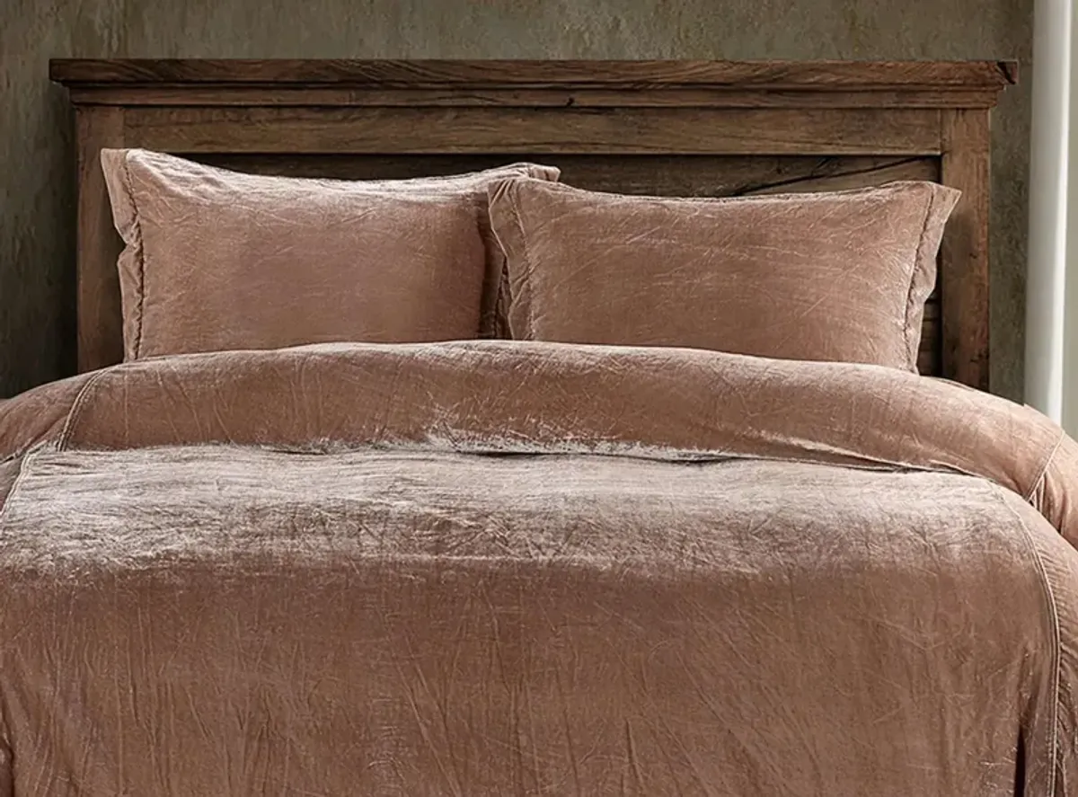 Sweet Delights 3-pc. Duvet Cover Set in Dusty Rose by HiEnd Accents