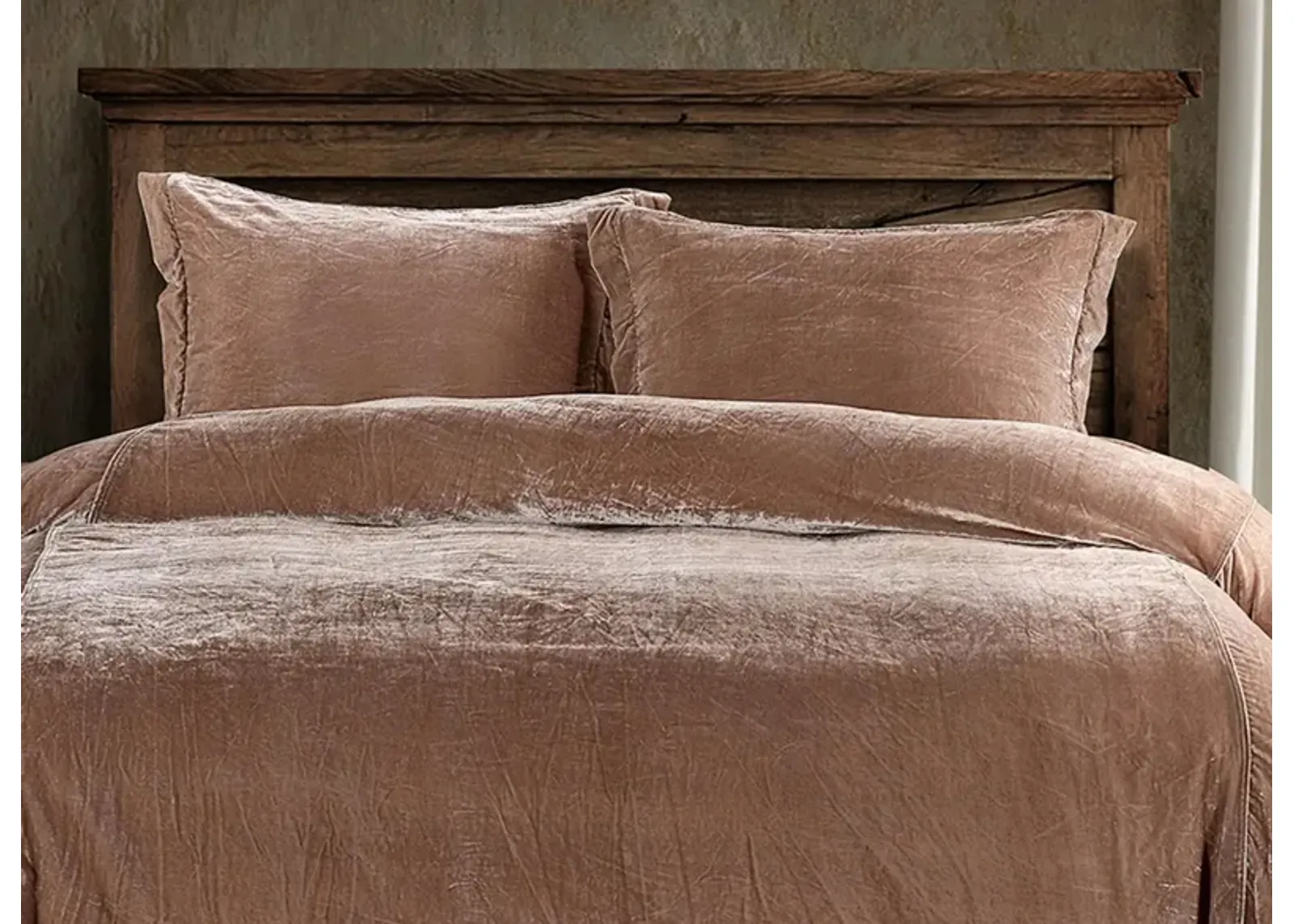 Sweet Delights 3-pc. Duvet Cover Set in Dusty Rose by HiEnd Accents