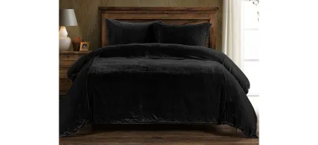Sweet Delights 3-pc. Duvet Cover Set in Black by HiEnd Accents