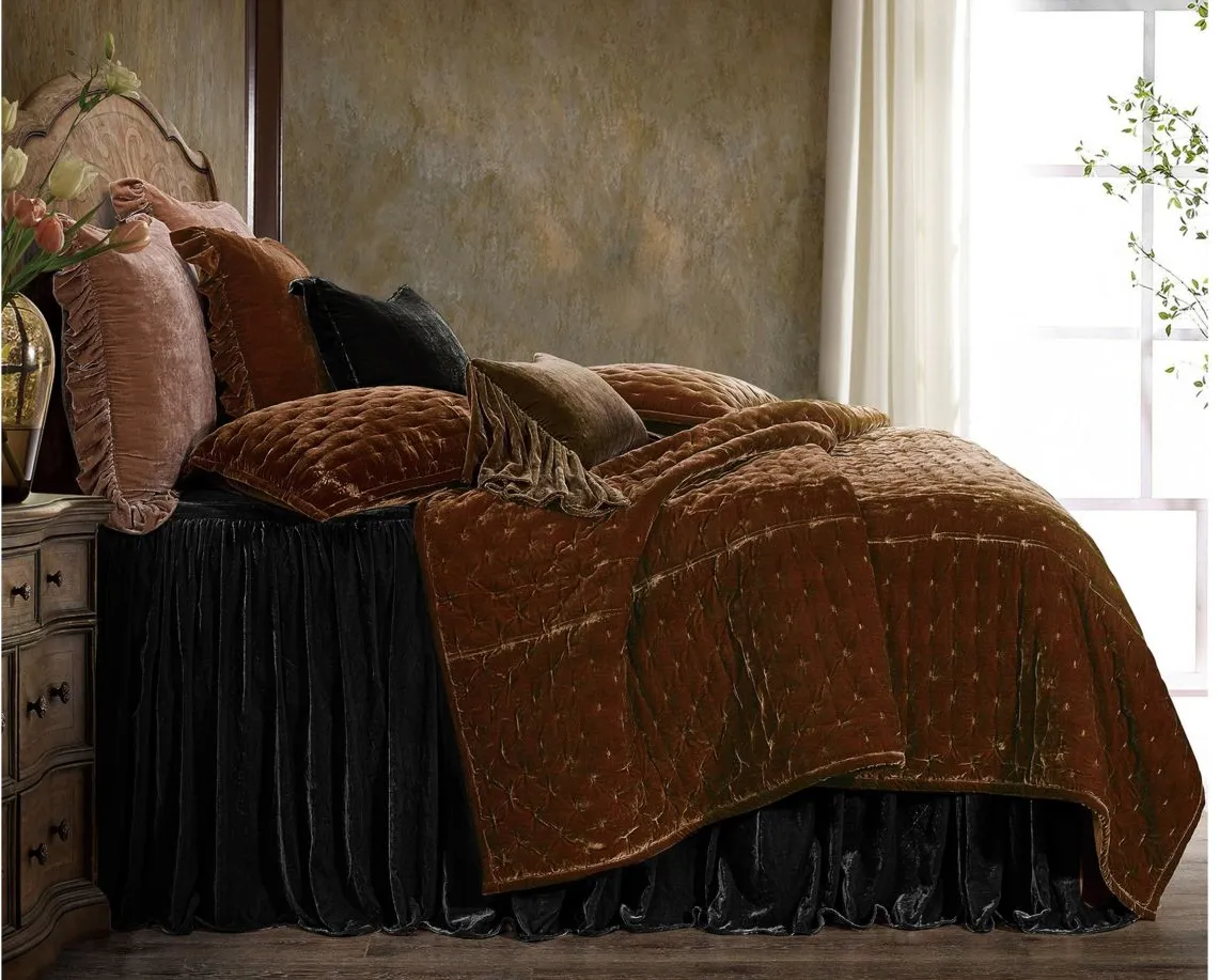 Sweet Delights 2-pc. Bedspread Set in Black by HiEnd Accents
