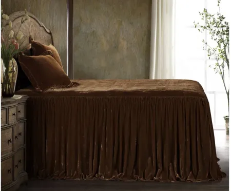Sweet Delights 2-pc. Bedspread Set in Copper Brown by HiEnd Accents