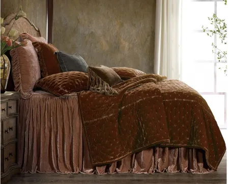 Sweet Delights 2-pc. Bedspread Set in Dusty Rose by HiEnd Accents
