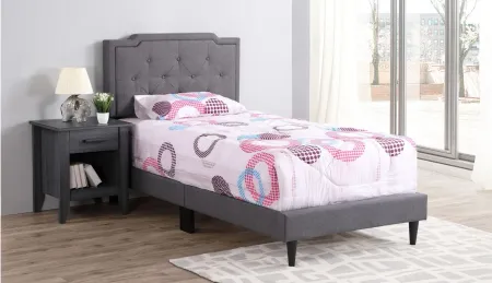 Deb Upholstered Bed in Gray by Glory Furniture