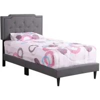 Deb Upholstered Bed in Gray by Glory Furniture