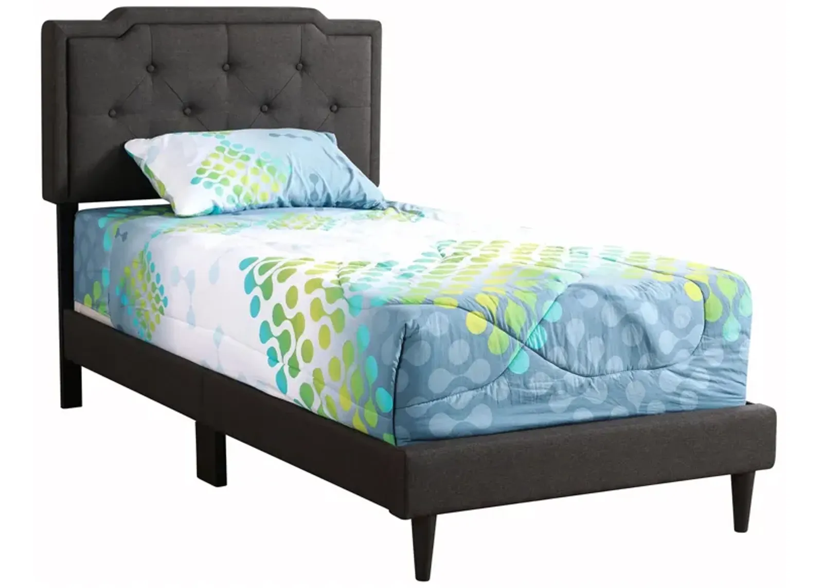 Deb Upholstered Bed in Black by Glory Furniture