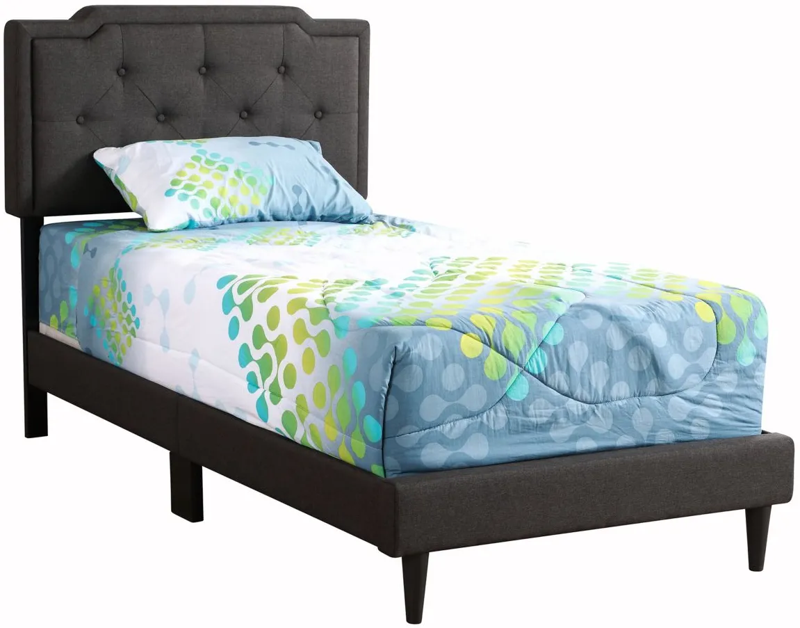 Deb Upholstered Bed in Black by Glory Furniture