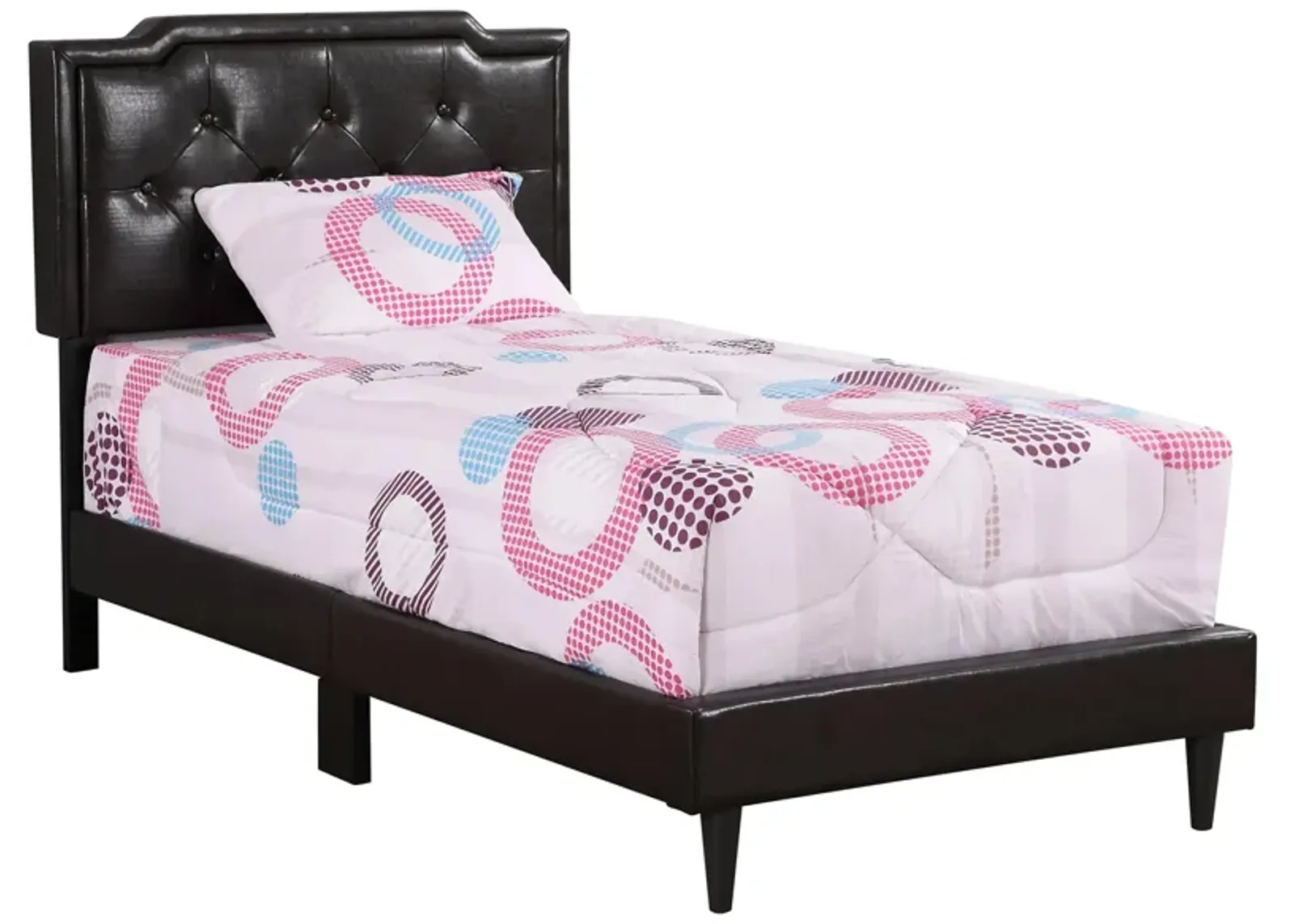 Deb Upholstered Bed in Cappuccino by Glory Furniture