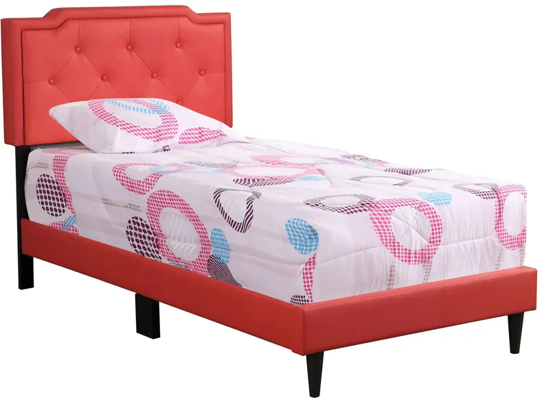 Deb Upholstered Bed in Red by Glory Furniture