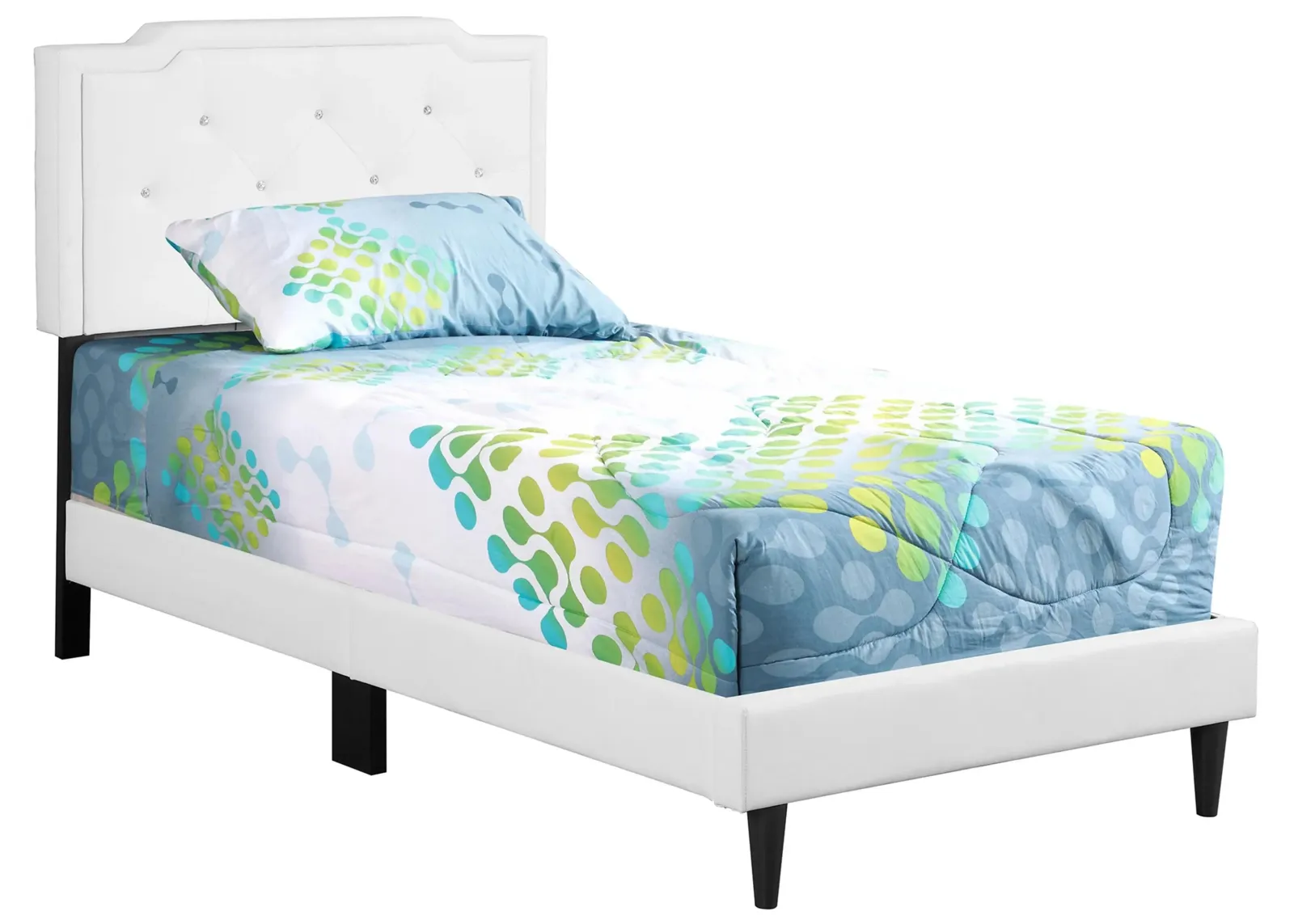 Deb Upholstered Bed in White by Glory Furniture