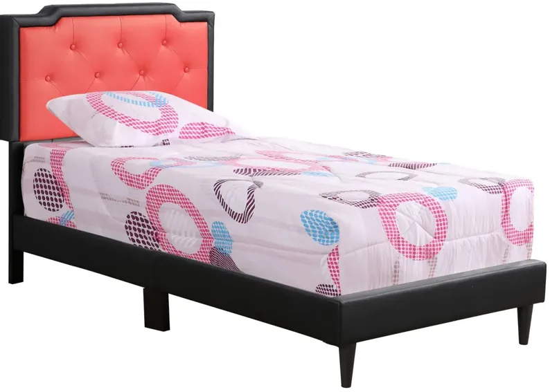 Deb Upholstered Bed in Black by Glory Furniture