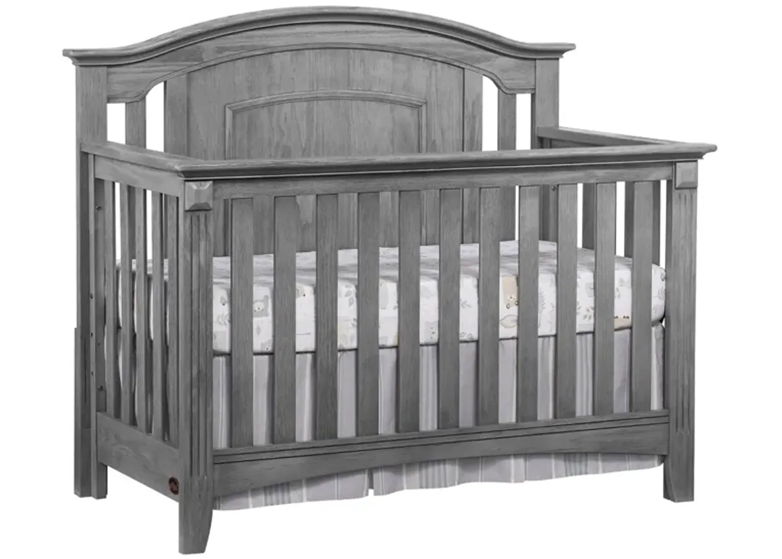 Willowbrook 4-in-1 Convertible Crib in Graphite Gray by M DESIGN VILLAGE