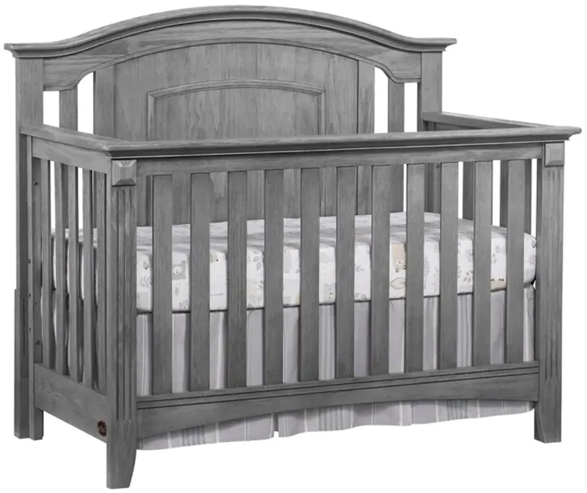 Willowbrook 4-in-1 Convertible Crib in Graphite Gray by M DESIGN VILLAGE