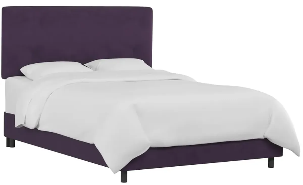 Valerie Bed in Velvet Aubergine by Skyline