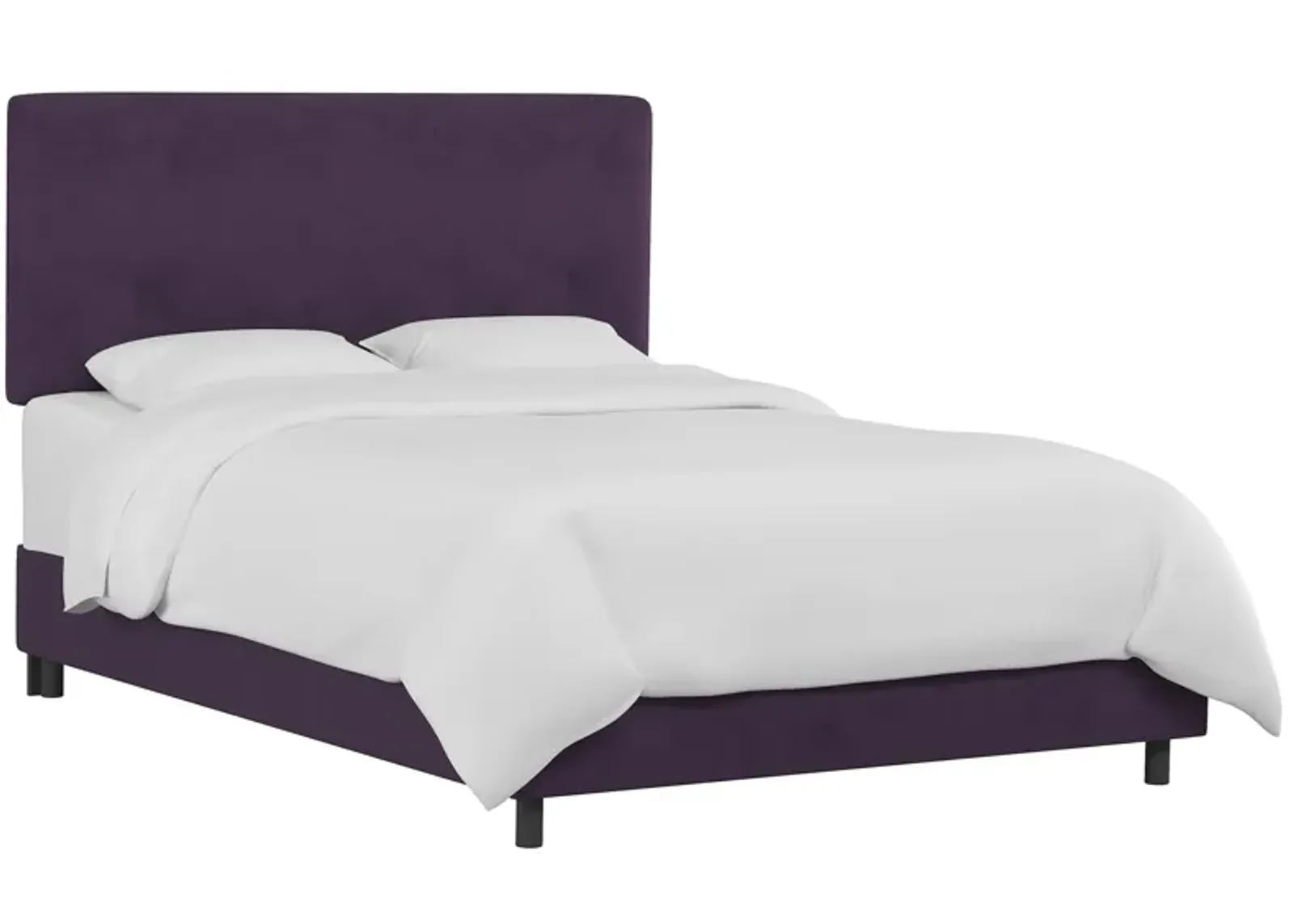 Valerie Bed in Velvet Aubergine by Skyline