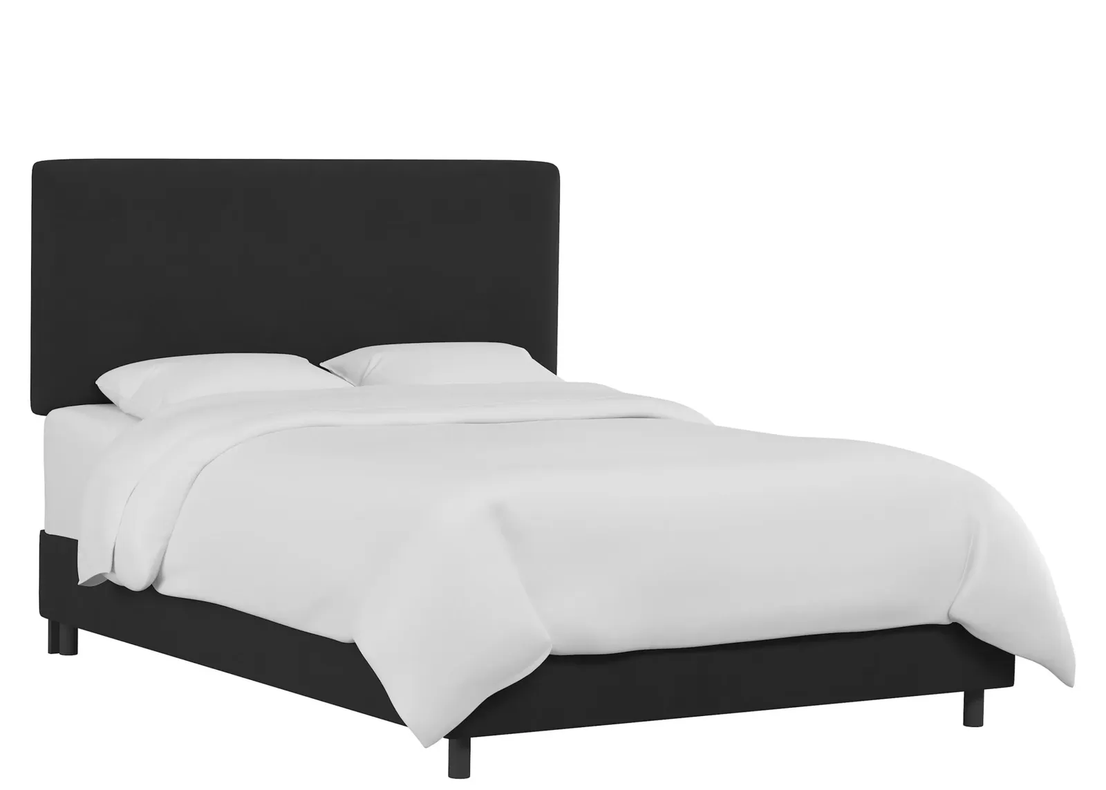 Valerie Bed in Velvet Black by Skyline