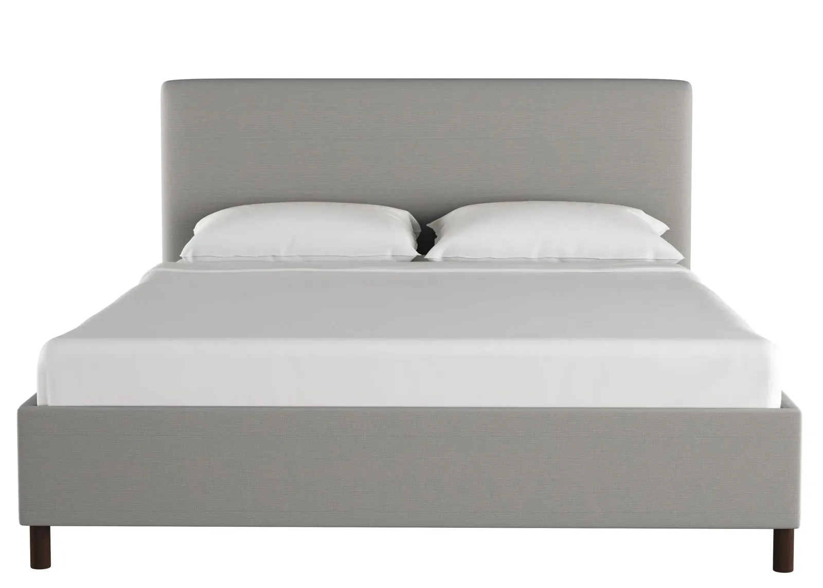 Valerie Platform Bed in Linen Gray by Skyline