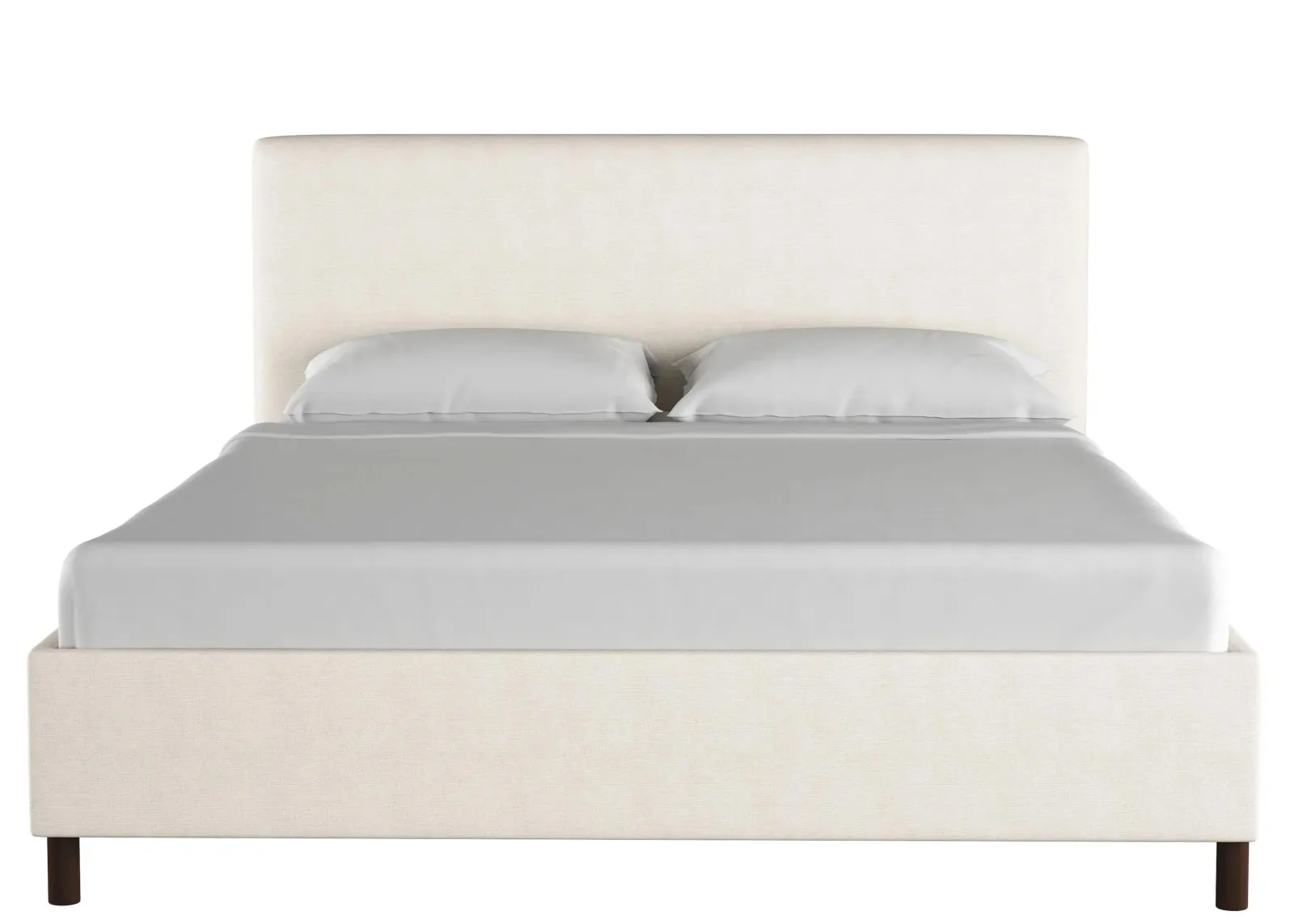 Valerie Platform Bed in Linen Talc by Skyline