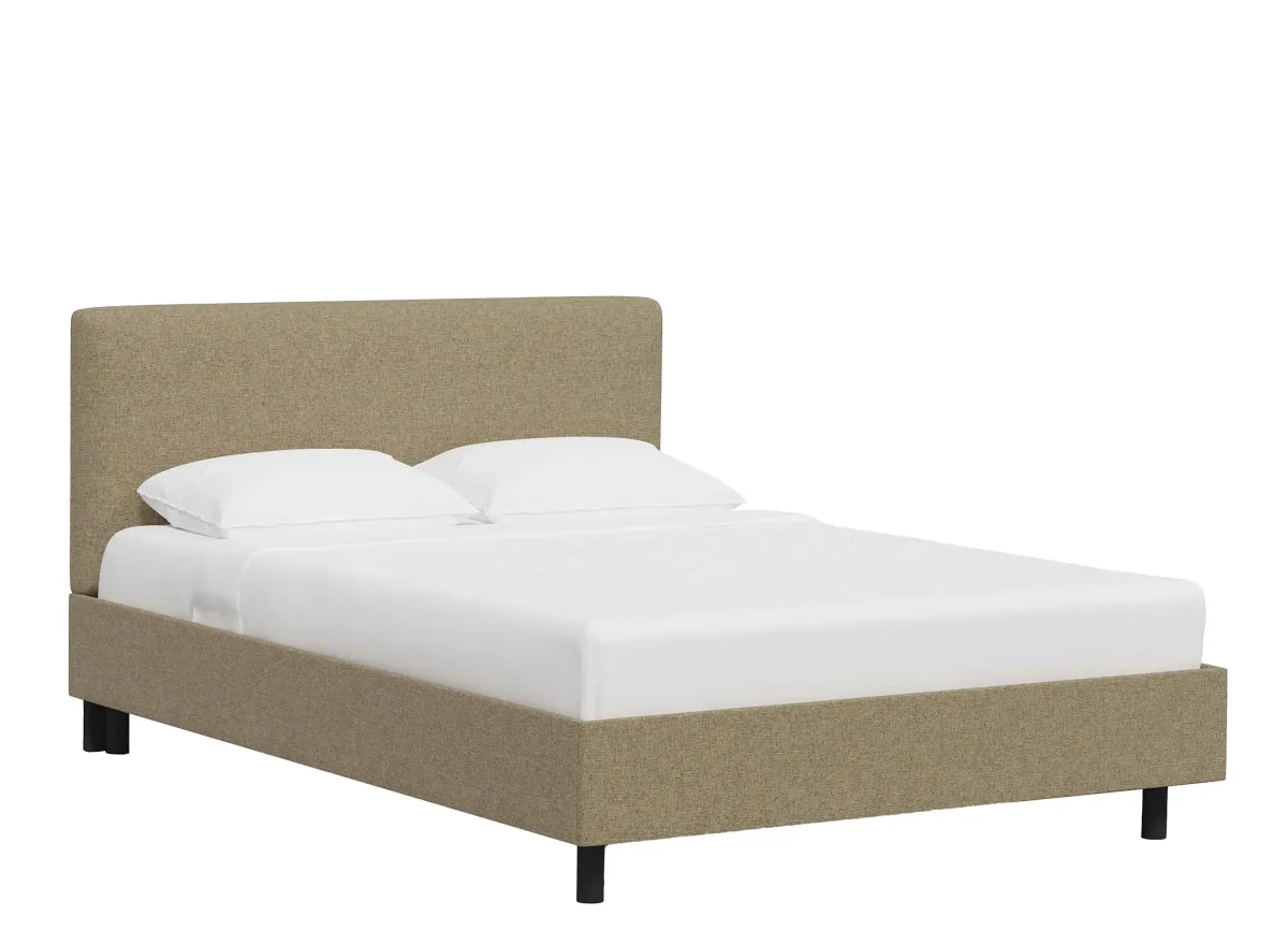 Valerie Platform Bed in Zuma Linen by Skyline