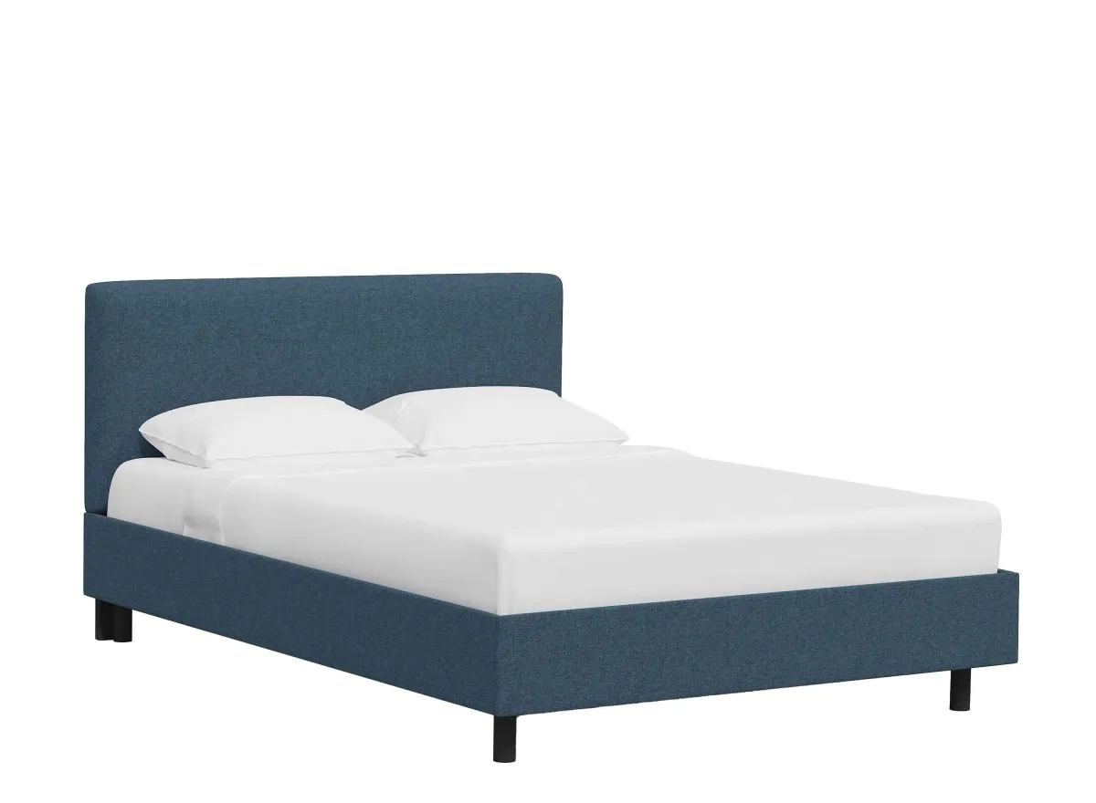 Valerie Platform Bed in Zuma Navy by Skyline