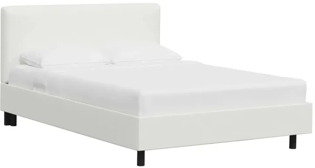 Valerie Platform Bed in Zuma White by Skyline