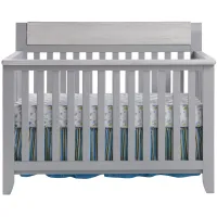 Hayes 4-in-1 Convertible Crib in Gray/Weathered Granite by Heritage Baby