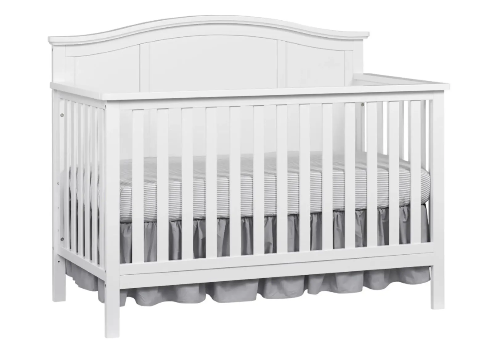 Oxford Baby Emerson 4-in-1 Convertible Crib in Snow White by M DESIGN VILLAGE