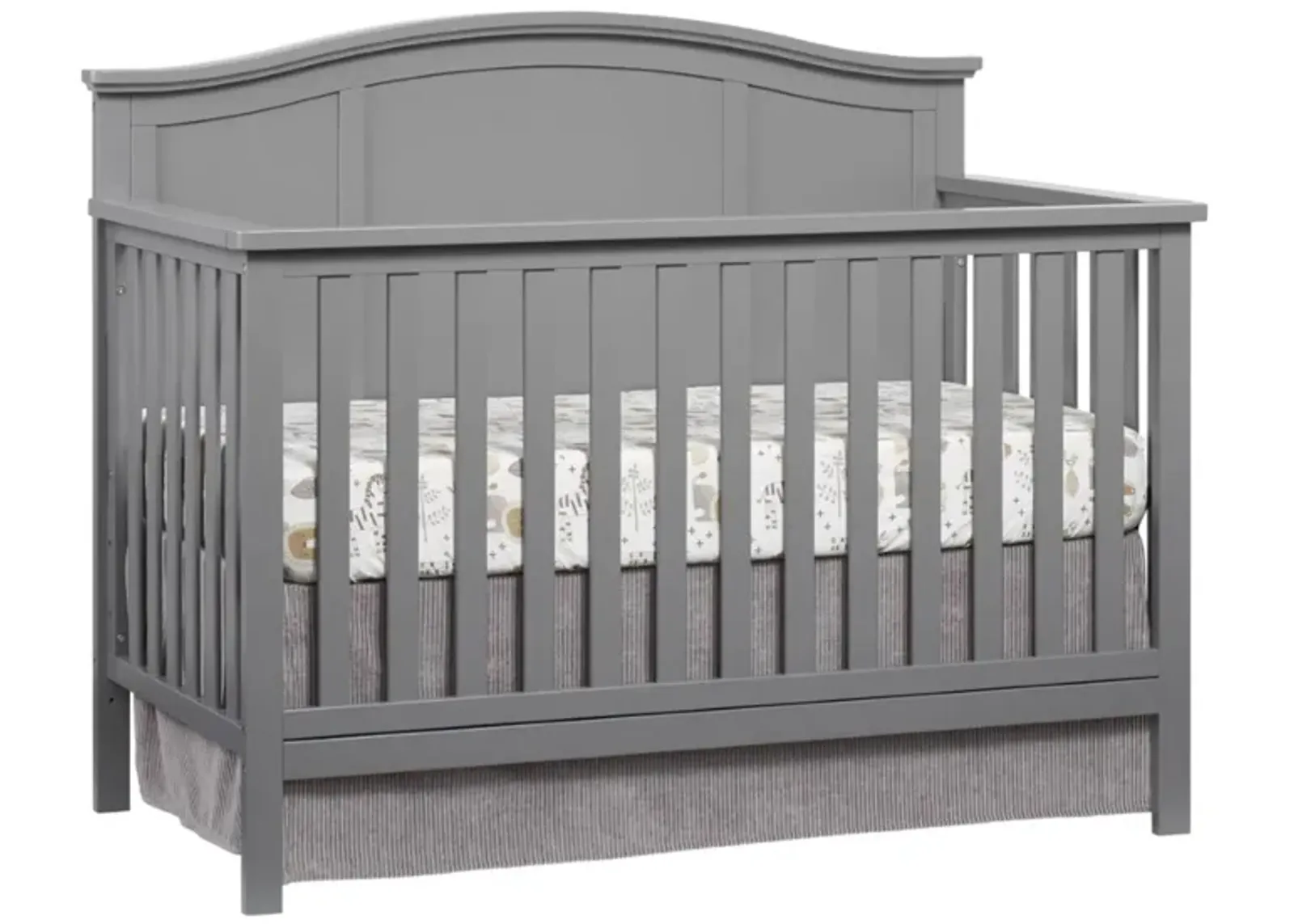 Oxford Baby Emerson 4-in-1 Convertible Crib in Dove Gray by M DESIGN VILLAGE