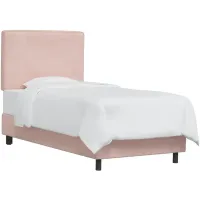 Marquette Bed in Velvet Blush by Skyline