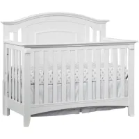 Willowbrook 4-in-1 Convertible Crib with Conversion Kit - 3 pc. in White by M DESIGN VILLAGE