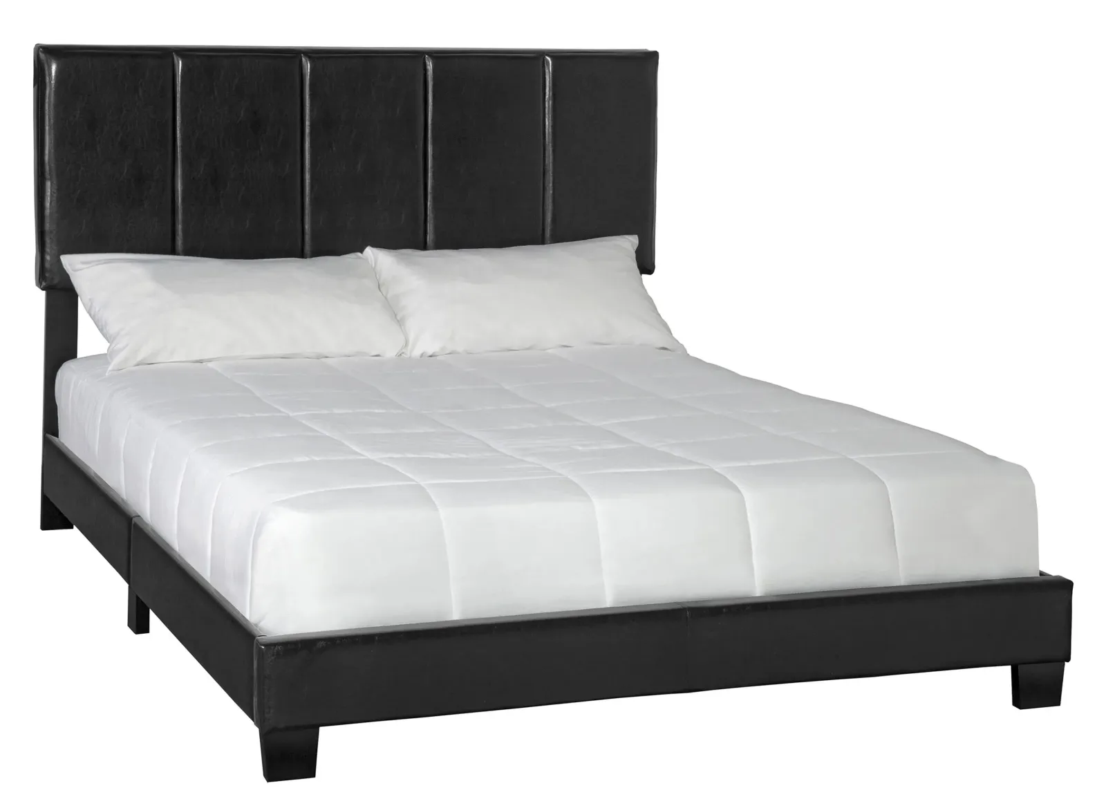 Harper Upholstered Bed in Black by Bernards Furniture Group