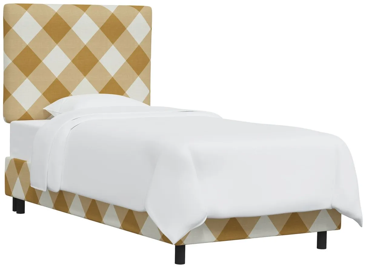 Allendale Bed in Diamond Check Goldenrod by Skyline