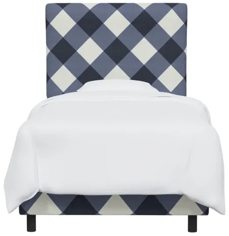 Allendale Bed in Diamond Check Navy by Skyline