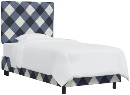 Allendale Bed in Diamond Check Navy by Skyline