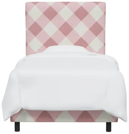 Allendale Bed in Diamond Check Pink by Skyline