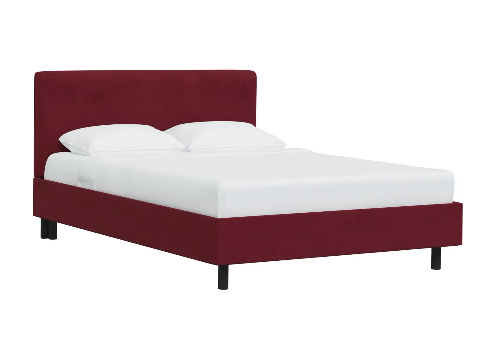 Valerie Platform Bed in Velvet Berry by Skyline