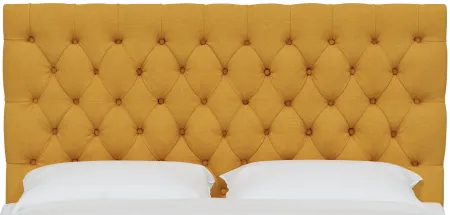 Queensbury Headboard in Linen French Yellow by Skyline