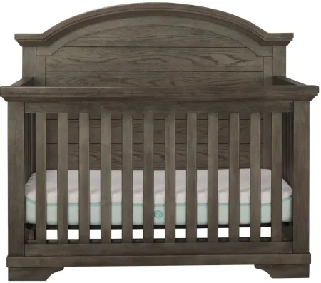 Carter Arch Top Convertible Crib in Brushed Pewter by Westwood Design