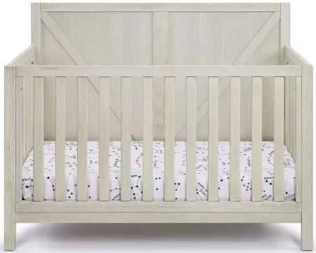 Barnside 4-in-1 Convertible Crib in Washed Gray by Heritage Baby
