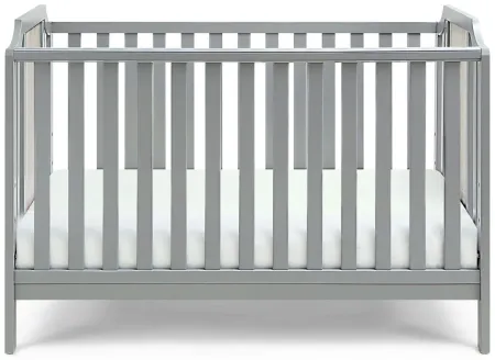 Brees 3-in-1 Convertible Crib in Gray/Graystone by Heritage Baby