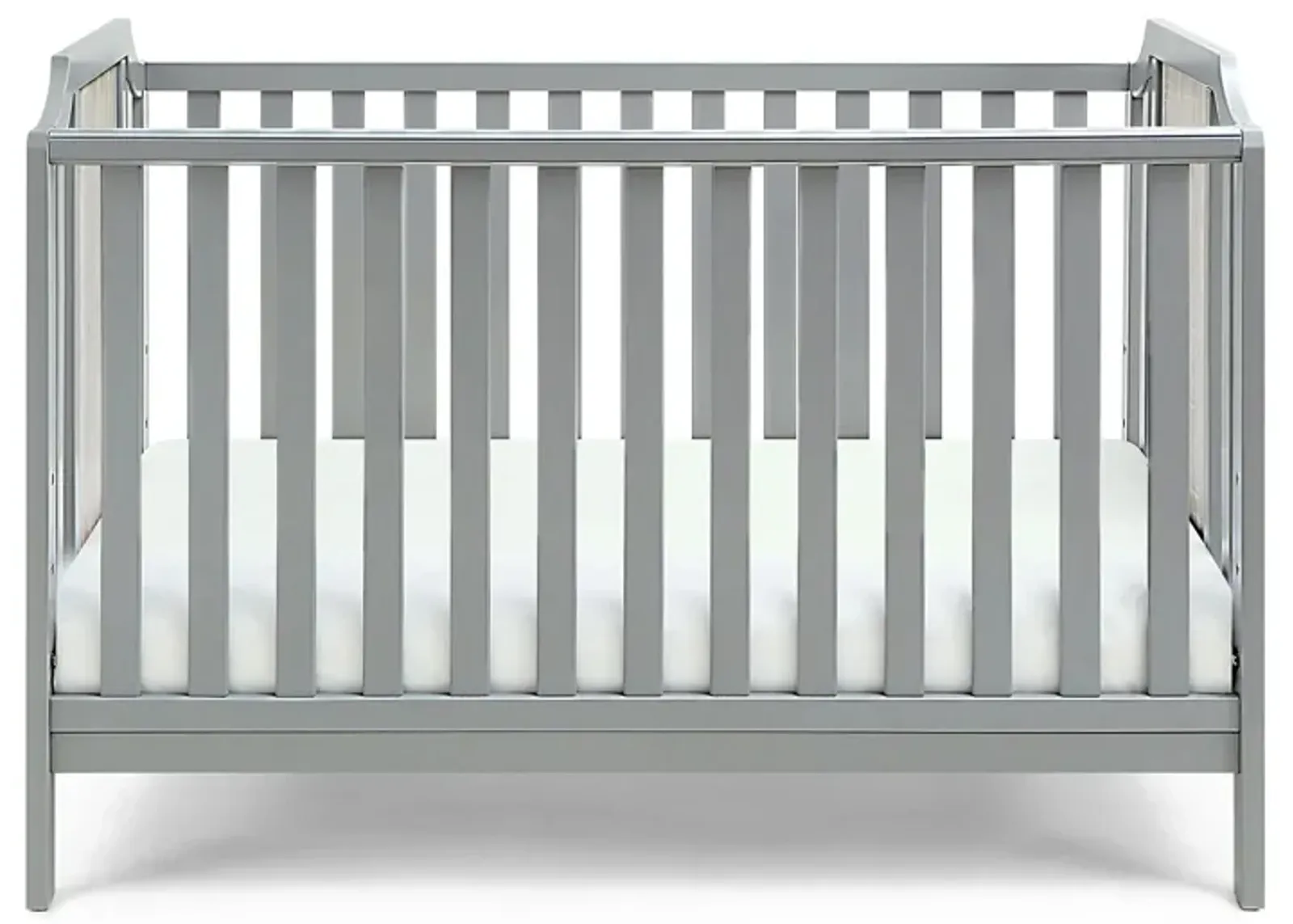 Brees 3-in-1 Convertible Crib in Gray/Graystone by Heritage Baby