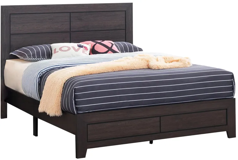 Hopkins II Bed in Charcoal by Crown Mark