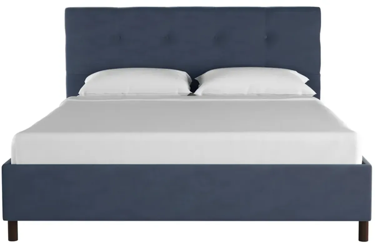 Nathan Platform Bed in Premier Lazuli Blue by Skyline