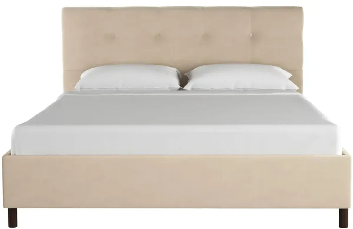 Nathan Platform Bed in Premier Oatmeal by Skyline