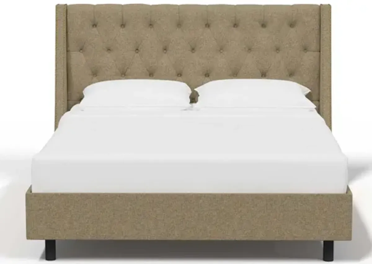 Sheridan Wingback Platform Bed