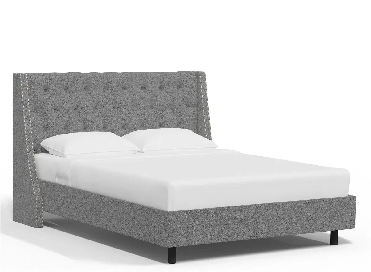 Sheridan Wingback Platform Bed in Zuma Pumice by Skyline